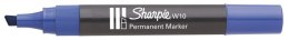 Marker permanentny W10 ścięty niebieski SHARPIE S0192693, blister