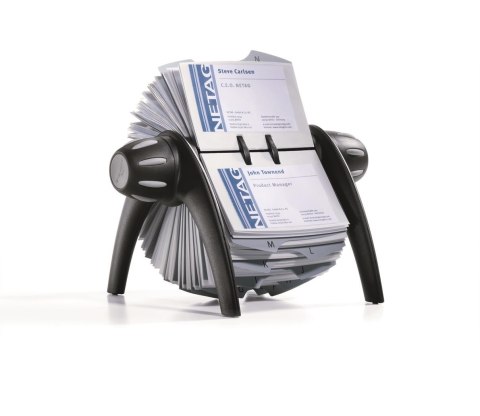 Kartoteka obrotowa VISIFIX flip na 400 wizytówek czarna DURABLE 2417-01
