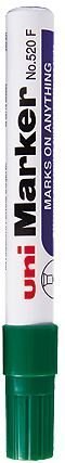 Marker permanentny UNI NO-520 okrągły zielony (X) SALE