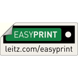 Przekładki plastikowe do nadruku tekstu na kartę, Leitz WOW, 110, biało-czarne 12150000 .