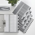 Przekładki plastikowe do nadruku tekstu na kartę, Leitz WOW, 110, biało-czarne 12150000 .