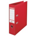 Segregator Esselte No.1, A4/75mm, 30% PP z recyklingu, czerwony 811330