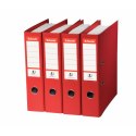Segregator Esselte No.1, A4/75mm, 30% PP z recyklingu, czerwony 811330