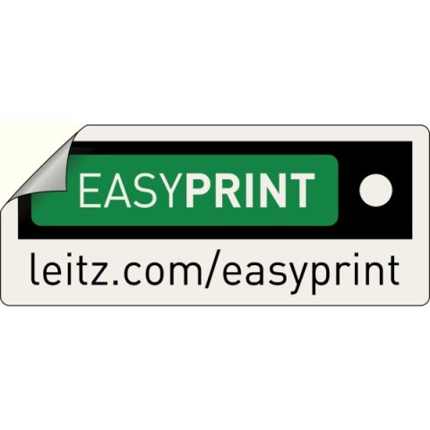 Przekładki plastikowe do nadruku tekstu na kartę, Leitz WOW, 16, biało-czarne 12140000 .