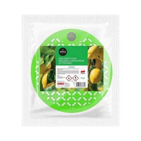 AROMA Enzymatyczna wkładka zapachowa do pisuaru 2 szt. Lemon