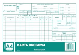 801-1-N Karta drogow.numer. samoch.cieżar. MICHALCZYK