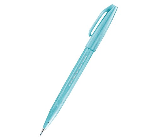 Pisak pędzelkowy do kaligrafii jasnobłekitny SES15C-S2X PENTEL .
