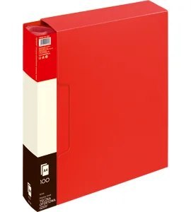 Teczka ofertowa 9010A, czerwony, 100 koszulek GRAND 120-1205 Album