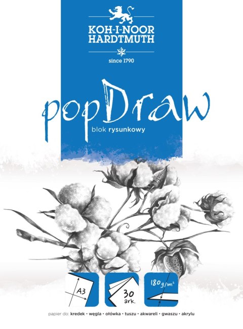 Blok rysunkowy nullPOP DRAWnull A3 30ARK 180G 9920/4 Koh i Noor