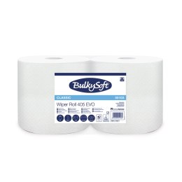 Czyściwo papierowe BULKYSOFT Classic, 2 warstwy, kolor biały, celuloza, długość 405m (2 szt.) 55103