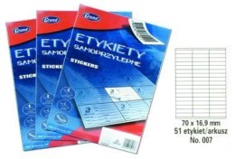 Etykiety samoprzylepne No. 007 70x16,9 mm GRAND 150-1034 (X)