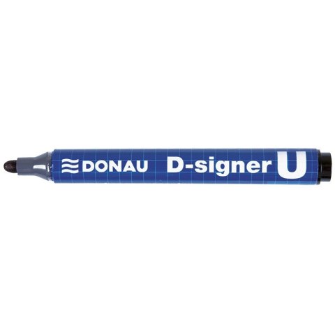 Marker permanentny D-SIGNER U okrągły, czarny 7371001-01PL