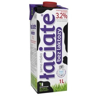Mleko ŁACIATE UHT bez laktozy 3.2% 1I