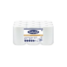 Ręcznik w roli mini centralnego dozowania (9rolek) biały, celuloza, 2w, 60m, Premium, 96610 BULKYSOFT