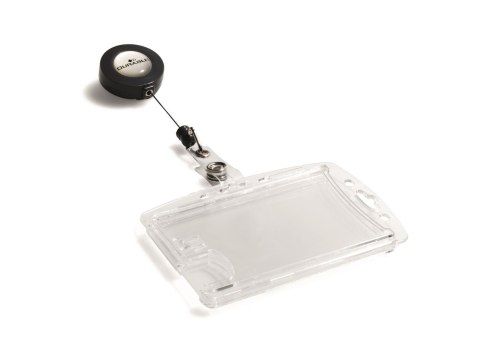 Identyfikator, etui na dwie karty ID HARTBOX (10) z mechanizmem ściągającym 822419 DURABLE
