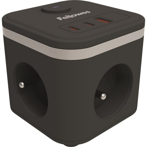 Przedłużacz POWER CUBE typ E, czarny, listwa zasilająca 100137169 FELLOWES