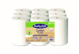 Ręcznik w roli mini centralnego dozowania (9rolek) biały, celuloza z recyklingu, 2w, 60m, Comfort De-inked, 96715 BULKYSOFT