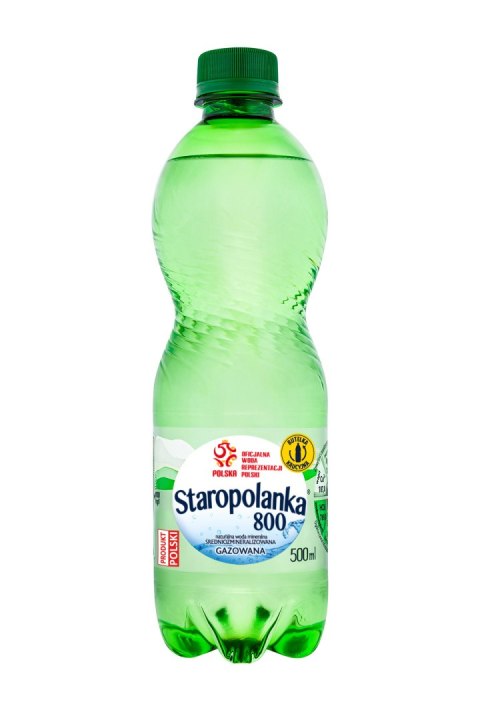 Woda STAROPOLANKA 0.5L gazowana zgrzewka 12szt. KAUCJA
