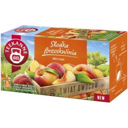 Herbata TEEKANNE World of Fruits, Słodka Brzoskwinia, 20 kopert,