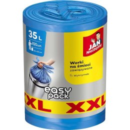 JAN NIEZBĘDNY Worki na śmieci HD Easy Pack XXL, 35 l, 100 szt. 36414