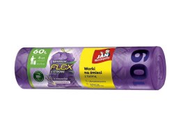 JAN NIEZBĘDNY Worki na śmieci magnum flex z taśmą 60l 8szt. lawendowe SA-JN-349510