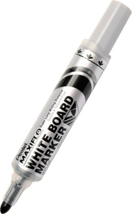Marker do tablic suchościeralny gruby Maxiflo Pentel MWL5W czarny MWL5W-AX suchościeralny .
