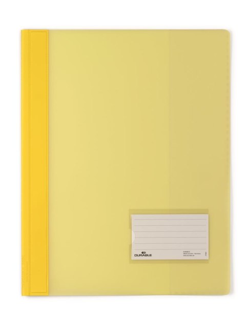 Skoroszyt DURALUX przezroczysty żółty DURABLE 268004