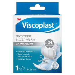 Plaster do cięcia VISCOPLAST Prestopor, supermiękki, 8cmx1m, biały, 4064035061173