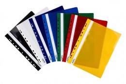 Skoroszyt DOTTS A4 twardy wpinany szary (10szt) SH-DOT-01-07