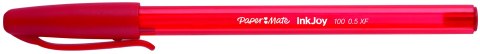 Długopis ze skuwką INKJOY 100 CAP M czerwony PAPER MATE S0957140