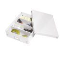 Pudełko z przegródkami LEITZ C&S duże białe 60580001 .