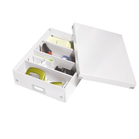 Pudełko z przegródkami LEITZ C&S duże białe 60580001 .
