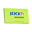 Bloczek STICK N 127x76mm zielony neon 100k 21171 STICK N