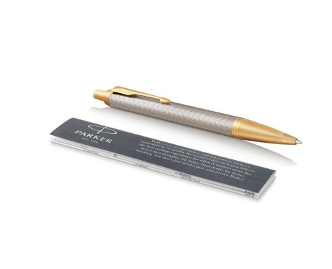 Długopis (niebieski wkład) PARKER IM PREMIUM WARM GREY GT 1931687, giftbox