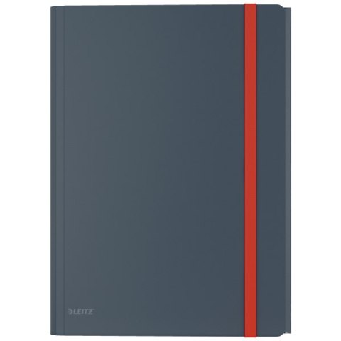 Teczka z gumką i kieszonką Leitz Cosy, PP, szara 46190089 .