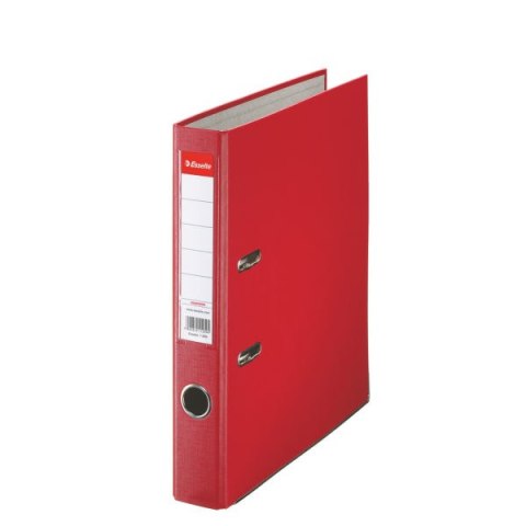 Segregator Esselte ekonomiczny, A4/50mm, 30% PP z recyklingu, czerwony 81193