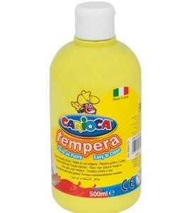 Farba tempera 500 ml, żółta cytrynowa CARIOCA 170-2367 .