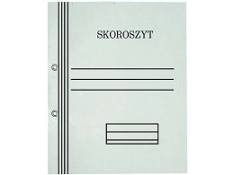 Skoroszyt oczkowy biały pełny A4 300g KIEL-TECH 1-00743 jednostronnie bielony