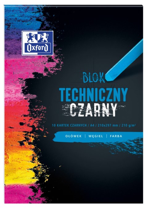 Blok techniczny OXFORD A4 10k 210G czarny 400093231 .