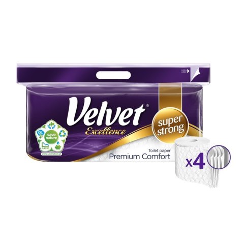 Papier toaletowy VELVET COMFORT White Cotton 3W (10 rolek) biały