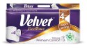 Papier toaletowy VELVET COMFORT White Cotton 3W (10 rolek) biały