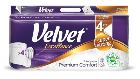 Papier toaletowy VELVET COMFORT White Cotton 3W (10 rolek) biały