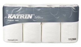 Papier toaletowy, małe rolki KATRIN Toilet 160, 2W, 112966, opakowanie: 8 rolek