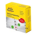 Kółka do zaznaczania w dyspenserze śr. 19 mm, zielone etykiety papierowe, etykiety okrągłe z trwałym klejem, etykiety do oznacze