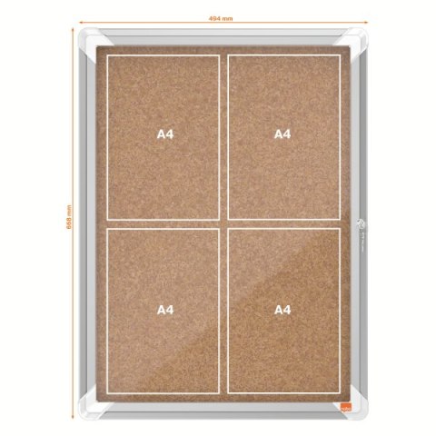 Gablota korkowa wewnętrzna Nobo Premium Plus 4xA4 1902561