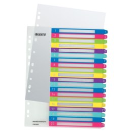 Przekładki plastikowe LEITZ WOW 1-20 12450000 do zadruku .