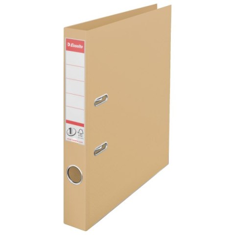 Segregator Esselte No.1, Naturelle, A4/50mm, 30% PP z recyklingu, kawowy 218690