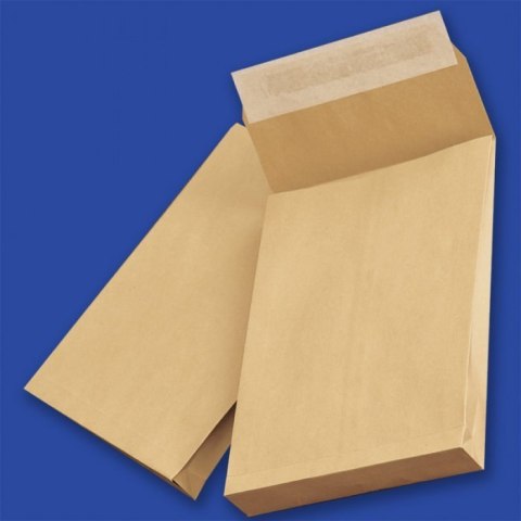 Koperty B5 HK brązowe 120g RBD (250szt.) NC z rozszerzanymi bokami 415330