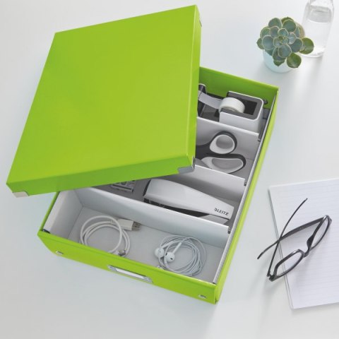 Pudło z przegródkami Leitz C&S, średnie, zielone 60580054 .