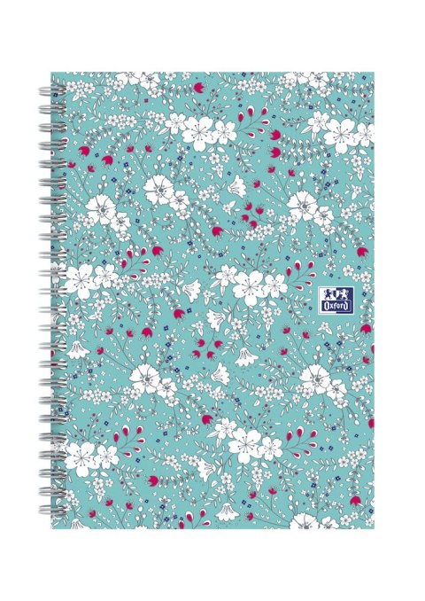 Kołonotatnik B5 60 kartek linia/tagi Floral Oxford 400094959